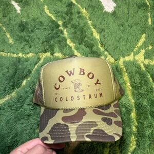 Mens camo colostrum cowboy hat
